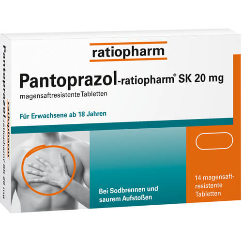 PANTOPRAZOL-ratiopharm SK 20 mg magensaftres.Tabl.