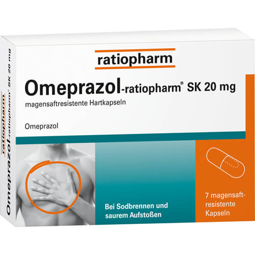 OMEPRAZOL-ratiopharm SK 20 mg magensaftr.Hartkaps.