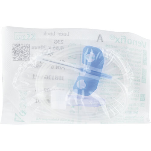 VENOFIX A Venenpunktionsb.23 G 0,65x20mm 30cm blau